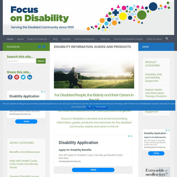 Focus on Disability - For Disabled People, the Elderly and their Carers in the UK