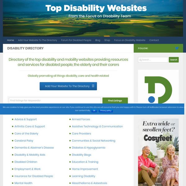 Top Disability Websites Directory